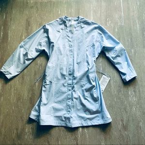 Lululemon WovenAir Button Front Dress - Heathered Pastel Blue